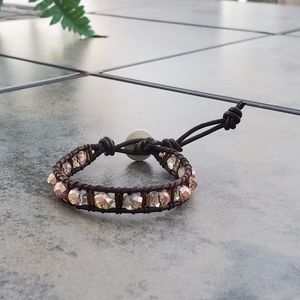 Handmade Leather Wrap Bracelet